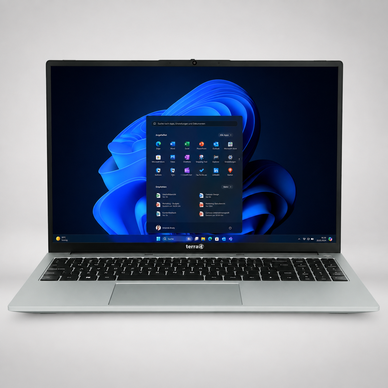 TERRA MOBILE 1610A – laptop biznesowy 16 cali AMD