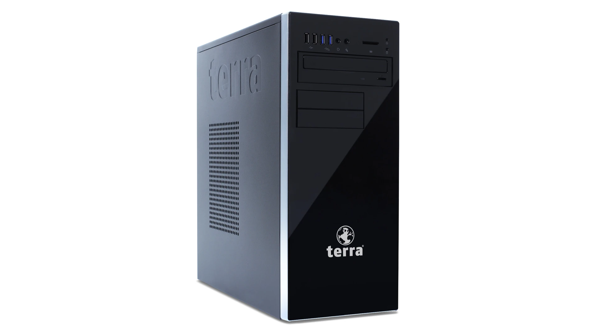 TERRA PC 605 Midi Tower widok z lewej strony — komputer stacjonarny do placówki medycznej