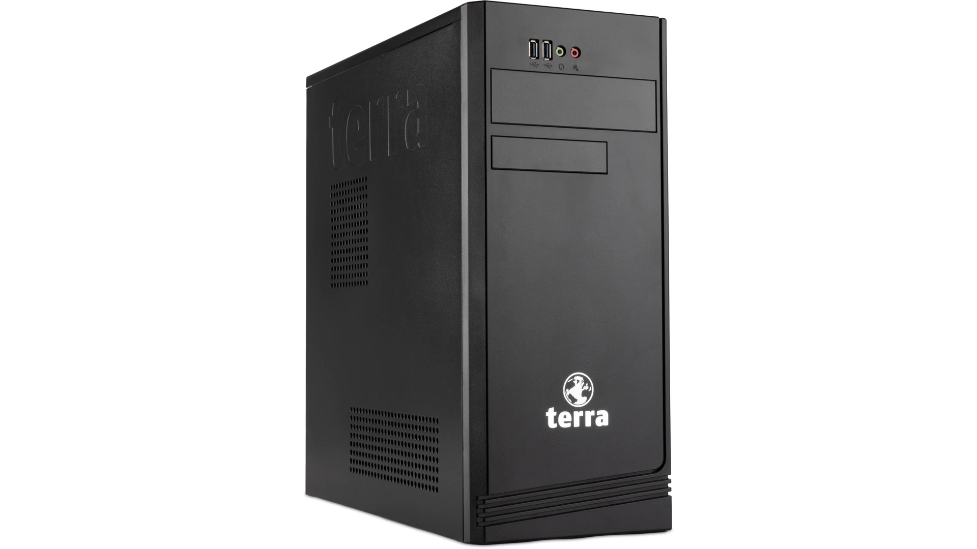 Komputer TERRA PC 608 Tower — czarna obudowa midi tower do gabinetu lekarskiego i recepcji